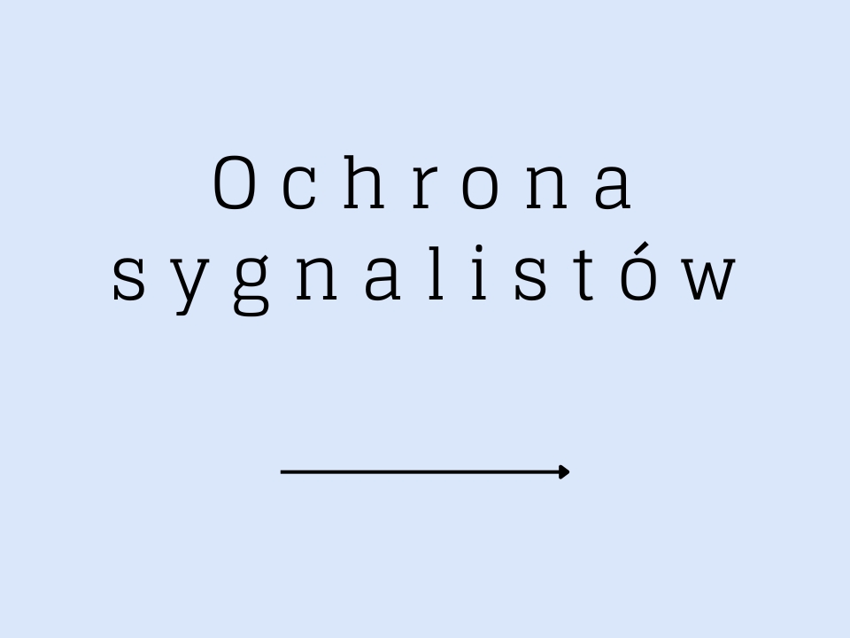 Ochrona sygnalistów